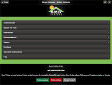 Tablet Screenshot of moser-holzbau.com